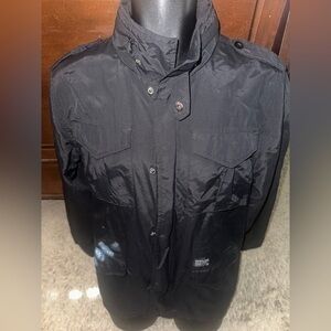 Men’s used Kr3W black full zip jacket size M medium
